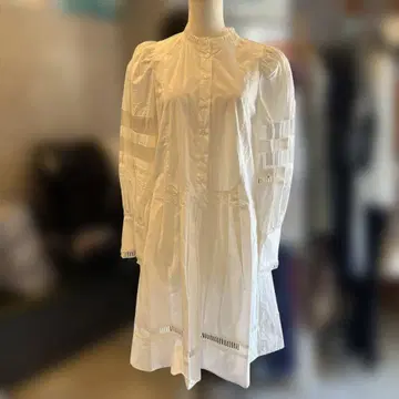 화이트 셔츠 원피스 긴팔 A라인