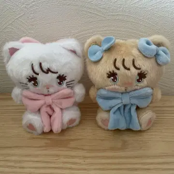 mikko characters 안아주는 리본 마스코트 무스 라떼