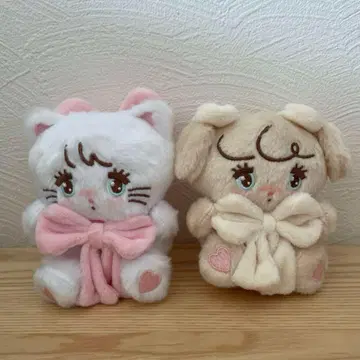mikko characters 안아주는 리본 마스코트 무스 라떼