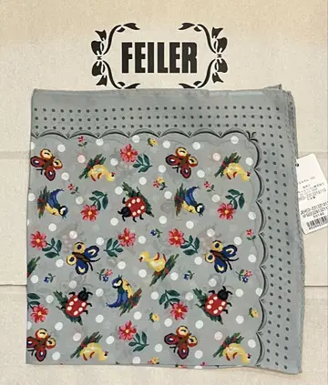 새상품 미사용 페이러 하이디 도트 스카프 그레이