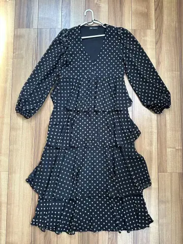 ZARA 도트 롱 원피스