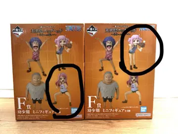 제일복권 원피스 F상 어린 시절 미니 피규어 2개 세트