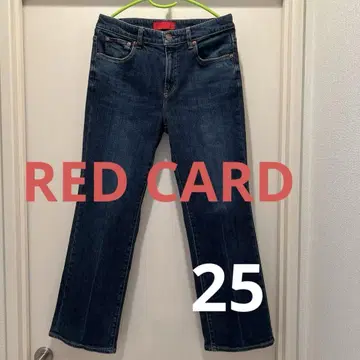 [레어] RED CARD 부츠컷 플레어 데님 493523 사이즈 25
