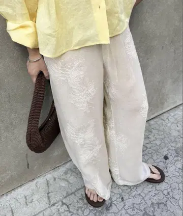 저널 스탠다드 시어 레이스 레이어드 팬츠