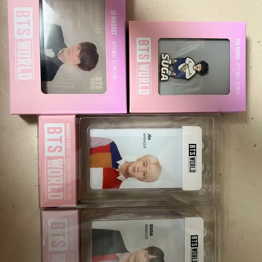 방탄 비월 슈가 진 굿즈 일괄 비티에스 월드 BTS SUGA JIN