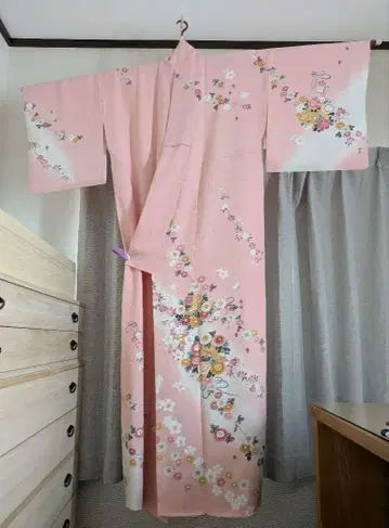 순수 실크 교유젠 수제 오시키리 모에 디자인 호몬기