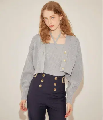 DEICY 뷔스티에 세트 숏 가디건