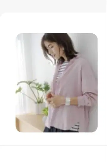 엘루라 린넨 블렌드 냉감 셔츠 22 핑크 M