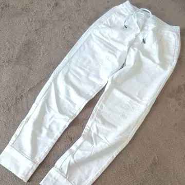 P.M.D.S 화이트 데미지 조거 팬츠 허리밴딩