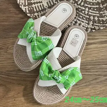 24cm~25cm 파라카 패턴 샌들 리본 샌들 하와이