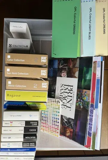 종이 견본책 샘플 세트 Oji 제지 일본제지 27권