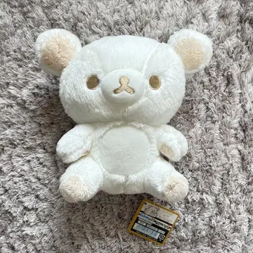 리락쿠마 흑백 화이트 봉제 인형