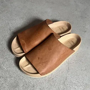 Hender Scheme 카리모쿠 우드 샌들 사보 핸더 스킴