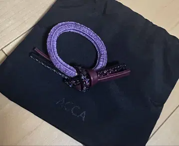 미사용 새상품 acca 커스텀 드레스 포니 퍼플