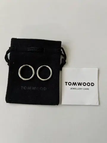 TOMWOOD Classic hoop medium 실버 귀걸이