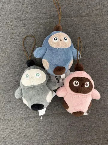 LOVOT 고무 끈 포함 봉제 인형 3종 세트