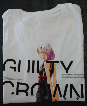 Guilty Crown 티셔츠 L 사이즈 화이트