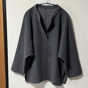 green label relaxing 그린 라벨 풀오버 그레이