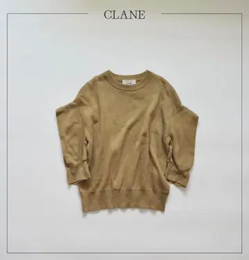 CLANE 클라네 스퀘어 택 슬리브 니트 탑 1