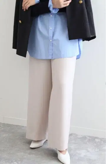 W 포켓 와이드 팬츠