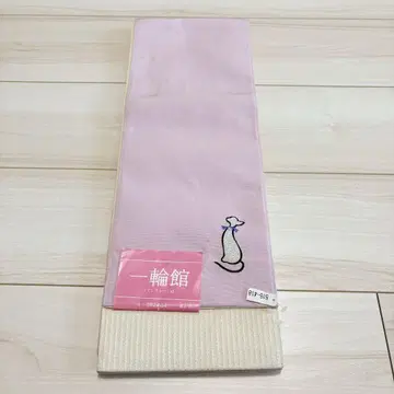 미사용 워셔블 반폭 오비 고양이 패턴 스와로 부착