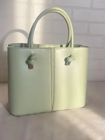 ZARA 민트 그린 토트백