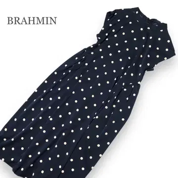 새상품급 BRAHMIN 도트 백리본 워싱 원피스 38