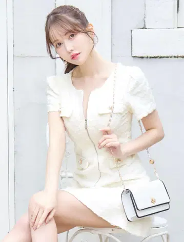 화이트 플레어 드레스 미니 드레스 jwels tika sugar