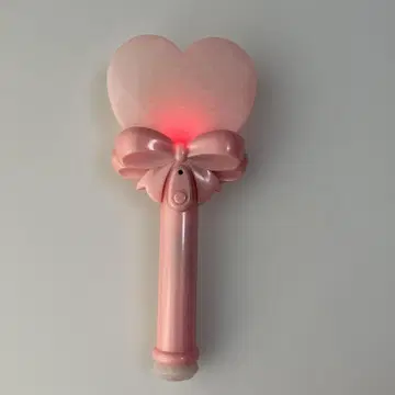 하트 모양 응원봉 핑크