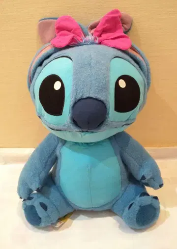 디즈니 스티치 토끼 귀 매듭 V-BIG 봉제 인형 약 52cm