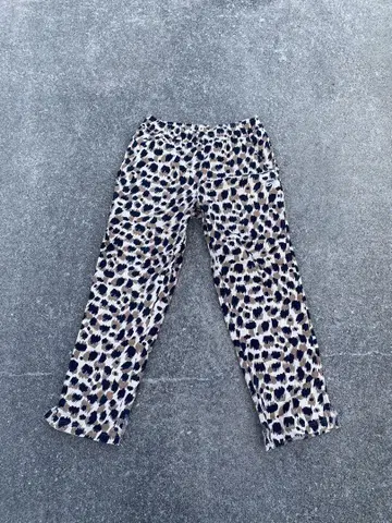 [새상품급] 00's PUMA 와이드 팬츠 레오파드 무늬 스트릿