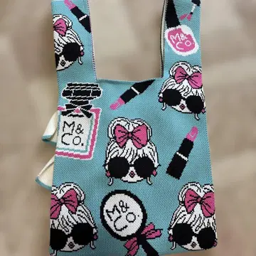 M&Co 화장품 모티브 토트백
