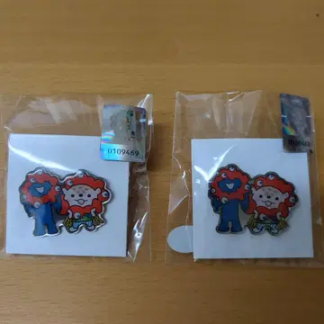 먁먁이와 아삿피 (아사히카와시 캐릭터) 핀 배지 2개 세트