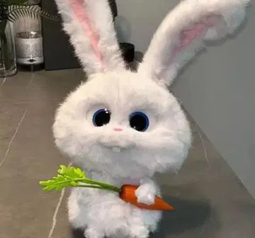 영화 Pets 스노우볼 봉제 인형 토끼 Pets Snowball