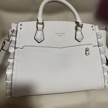 & chouette 앤드슈에뜨 클리어 포켓 부착 토트백 이타백 화이트