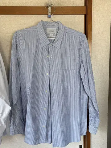 YAECA Wide-Botton Shirt/Blue-St