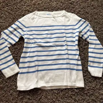 Letroyes 루트로와 니트 심리스 보더 티셔츠 XS S~M