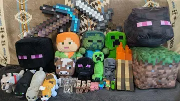Minecraft 봉제 인형 피규어 횃불 세트