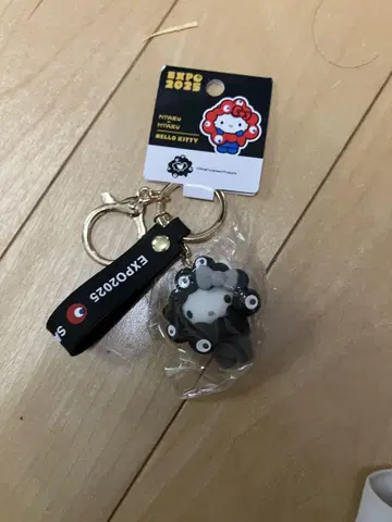 새상품 엑스포 블랙 먁 코스프레 키링 키티