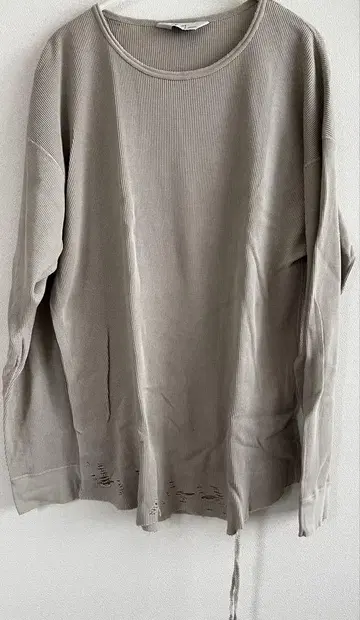 안셀름 DAMAGE WAFFLE CREW L/S 티셔츠