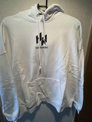 하루카미라이 화이트 XL 후드티