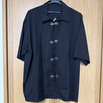 HARE 메탈 버튼 턱 오버 셔츠