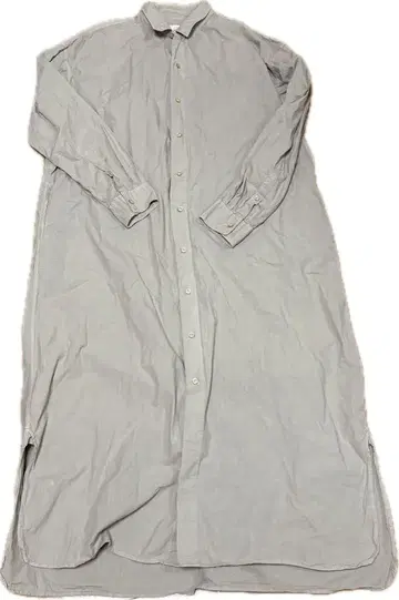 ARMEN 인도산 코튼 100% 롱 셔츠 원피스