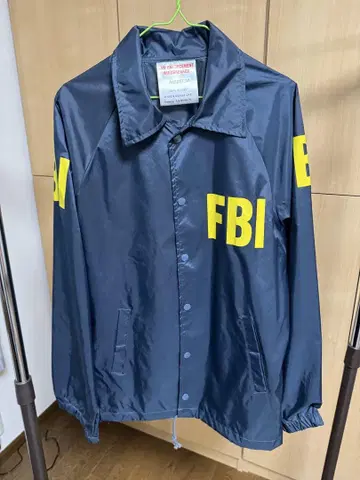 새상품 FBI 윈드브레이커 다크 네이비 방수 기능 미국제