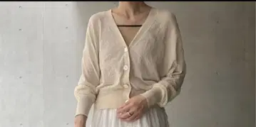 카사플라인 V넥 가디건