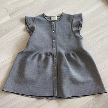 [새상품급] UNITED ARROWS 페플럼 프릴 자카드 니트 베스트