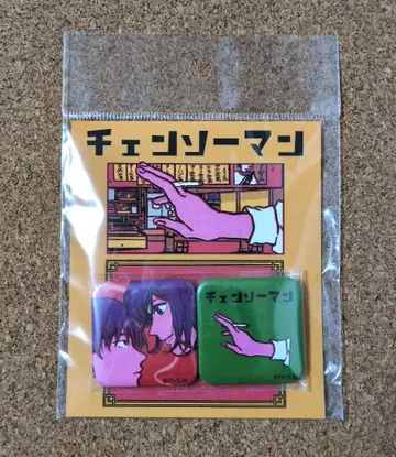 [ 아키 & 히메노 ] 체인소 맨 하라다 치아키 캔뱃지 세트