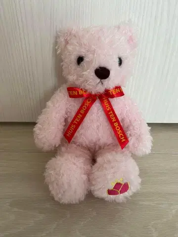 하우스텐보스 테디베어 핑크 봉제 인형 장식