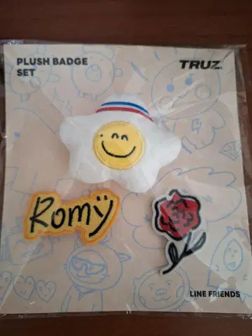 TRUZ PLUSH BADGE SET ROMY
