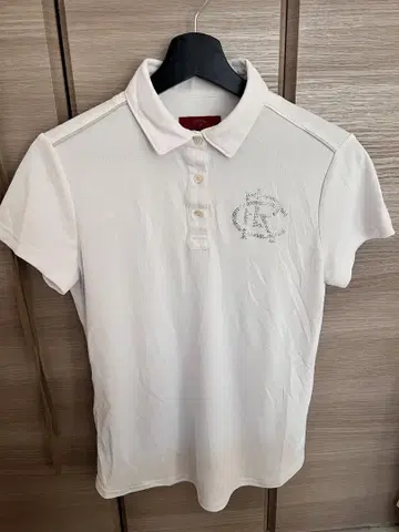 Callaway 화이트 여성용 반팔 피케 셔츠